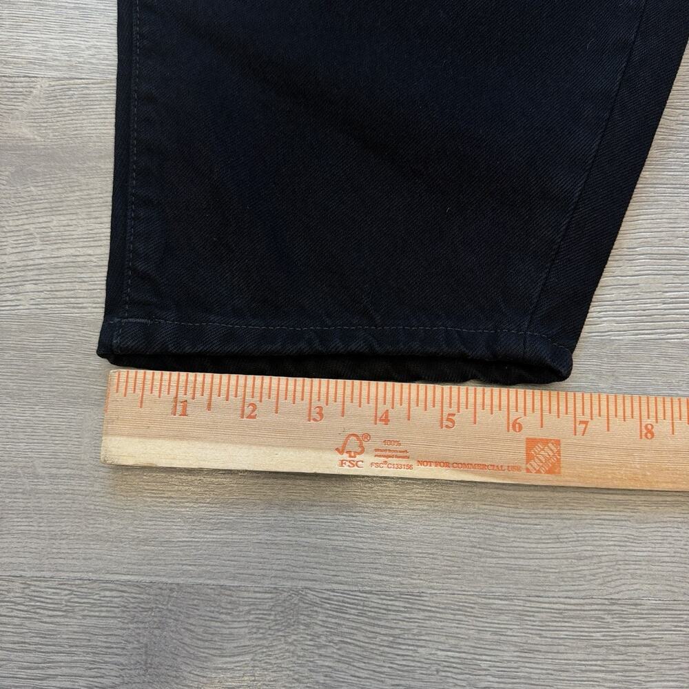 Toteme Barrel Leg Jeans Womens 27 Black High Rise Cropped Curved Denim NWT - Picture 14 of 16